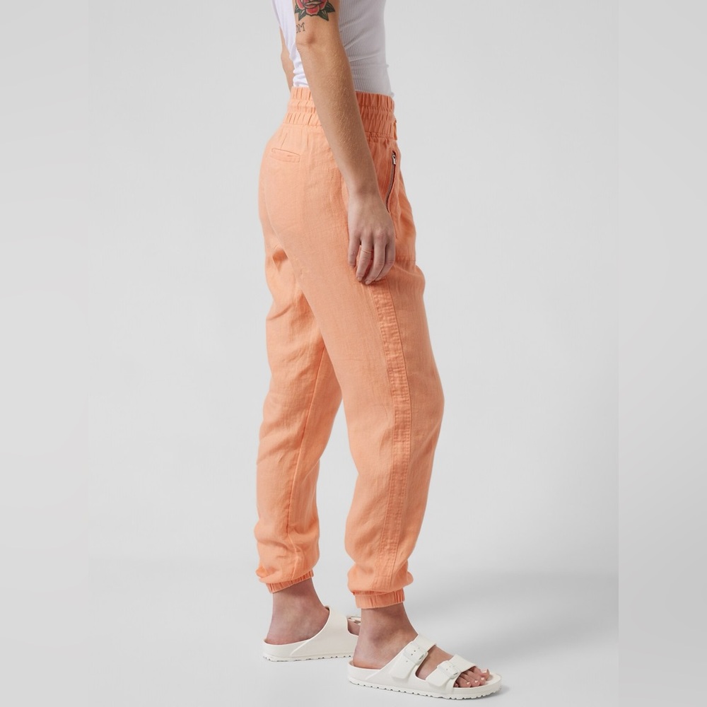 Athleta Cabo Linen Jogger Size 4 in Cactus‎ Peach